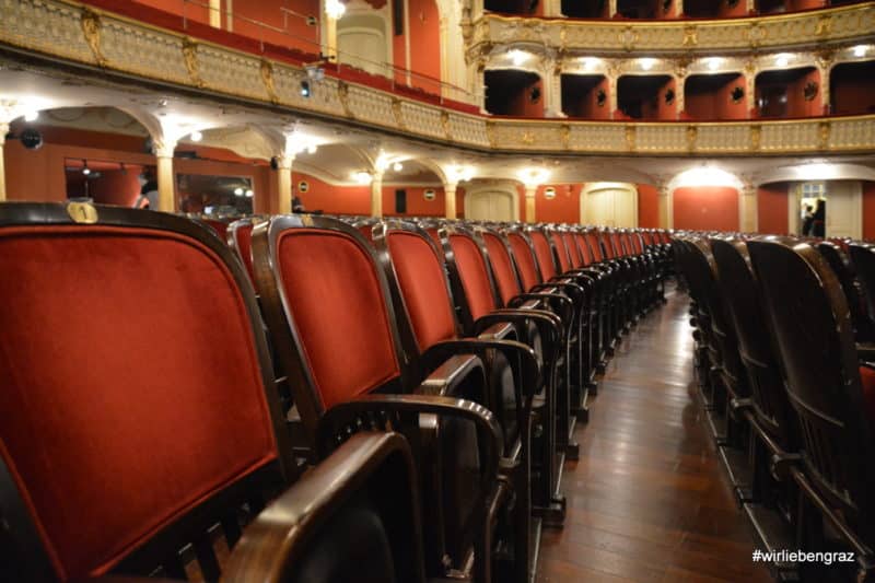 Die Sitzreihen der Oper Graz