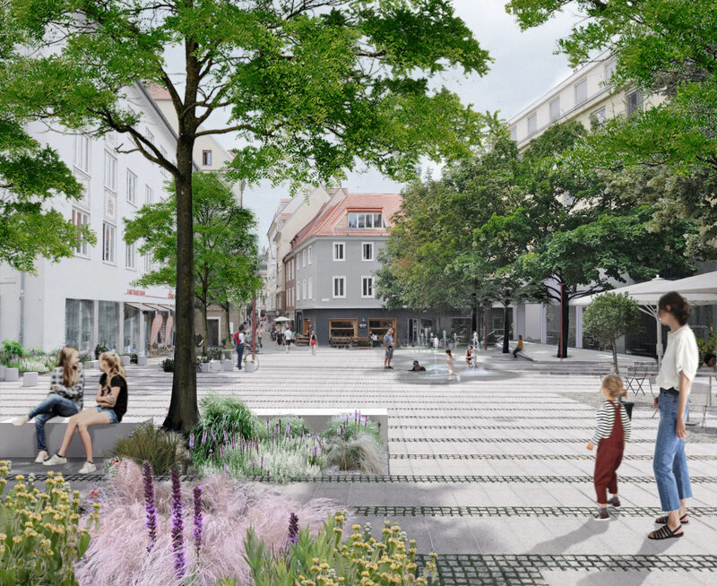 Tummelplatz und Bischofsplatz neu Sitzt, passt, hat Luft!