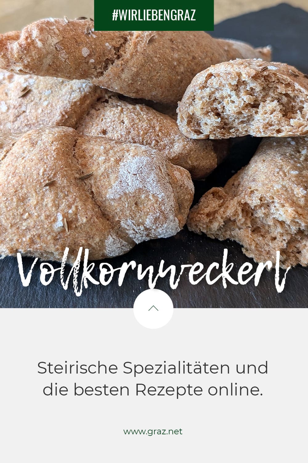 Vollkorn-Buttermilch-Weckerl - einfaches Rezept Vollkorn-Buttermilch-Weckerl - einfaches Rezept