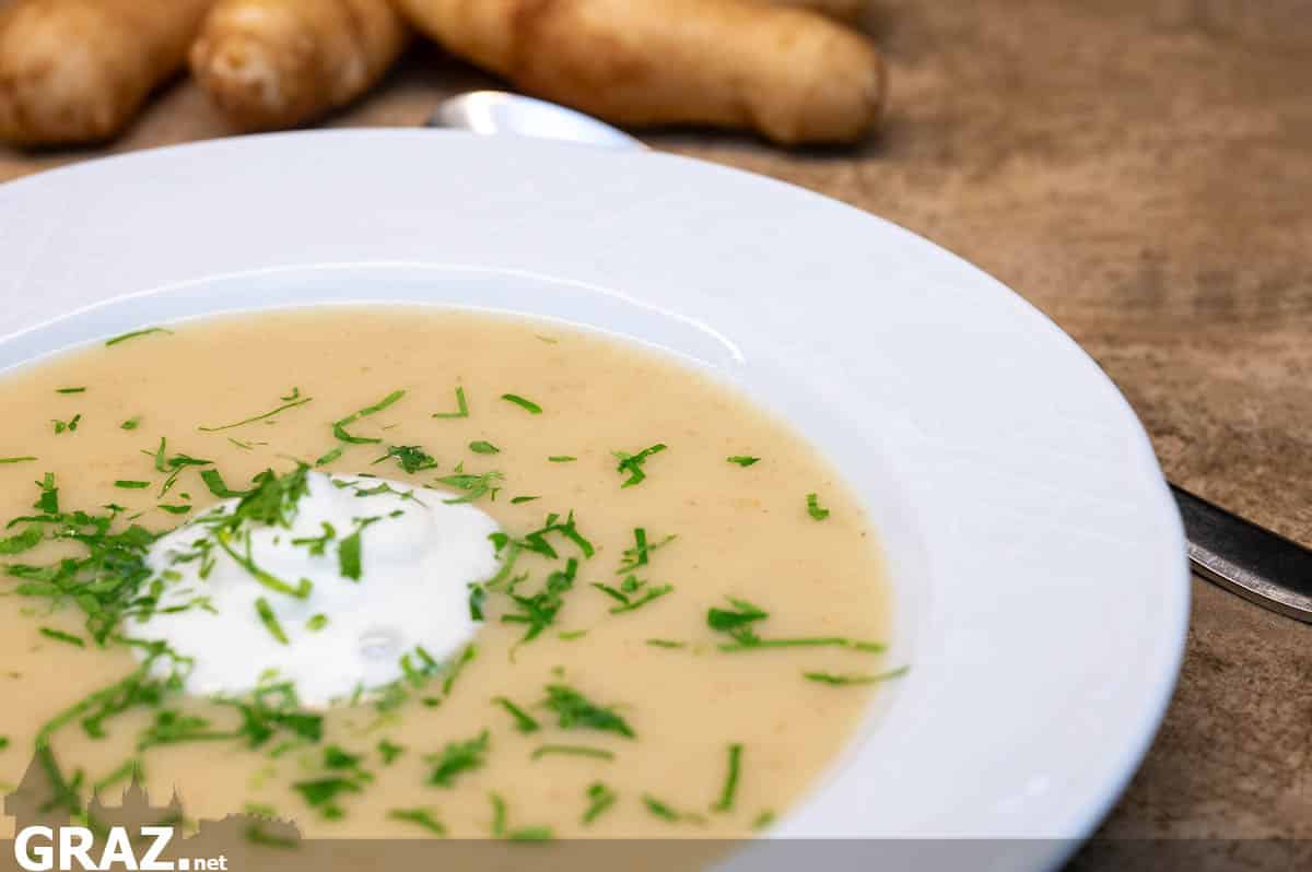 Topinambursuppe - einfaches Rezept