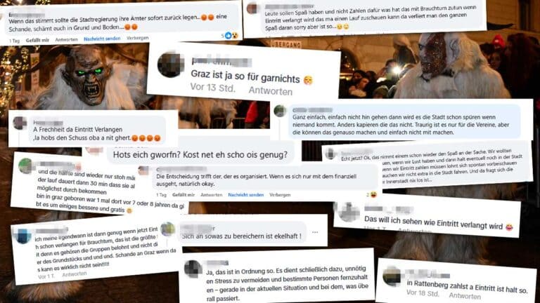 Eintritt beim Grazer Krampuslauf lässt die Wogen hochgehen