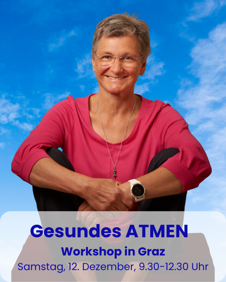 Ankündigung des Workshops Gesund atmen zur Buteyko-Methode im Yogastudio Trikāla in Graz